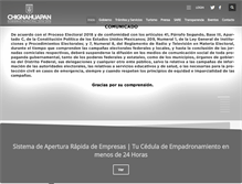 Tablet Screenshot of chignahuapan.gob.mx